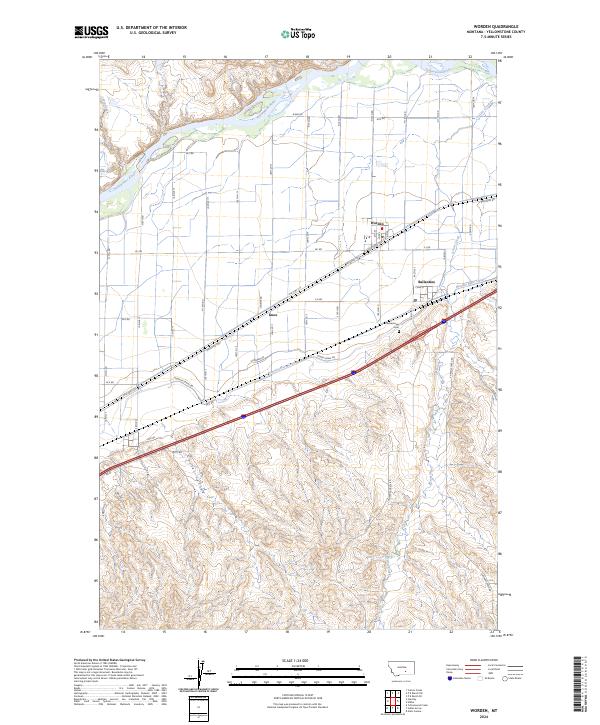 Worden 2024 topographic map thumbnail