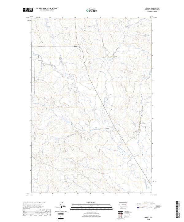 Angela topographic map thumbnail
