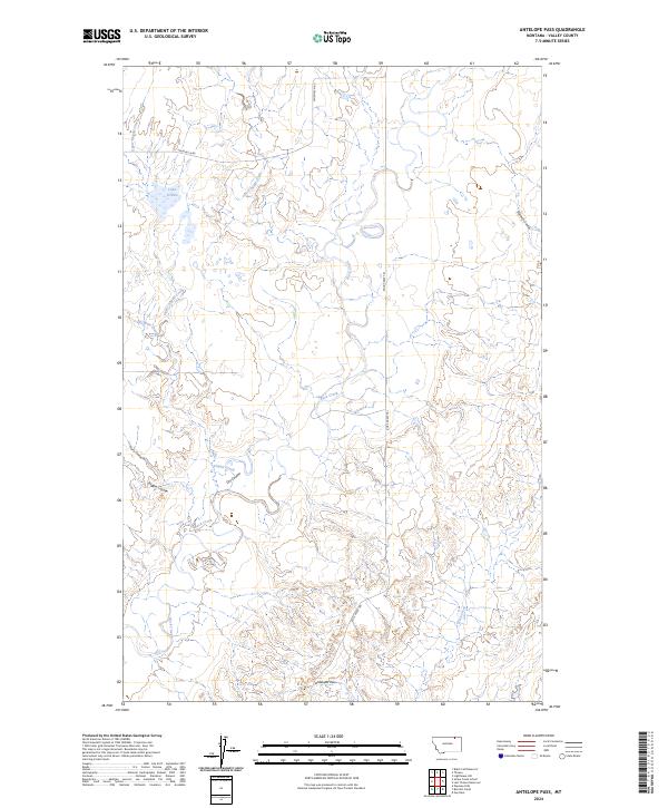 Antelope Pass topographic map thumbnail