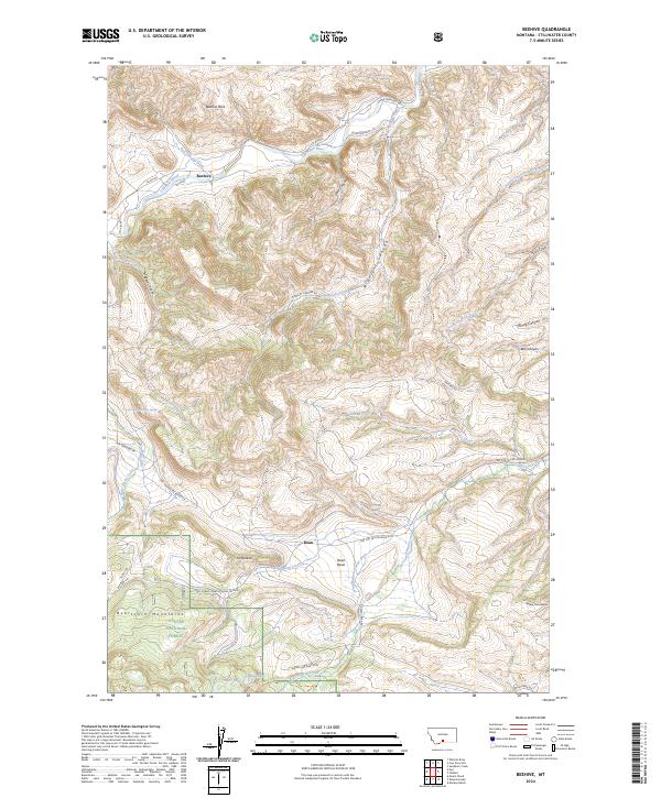 Beehive topographic map thumbnail