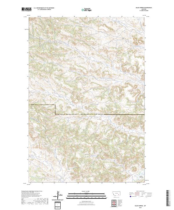Black Spring topographic map thumbnail