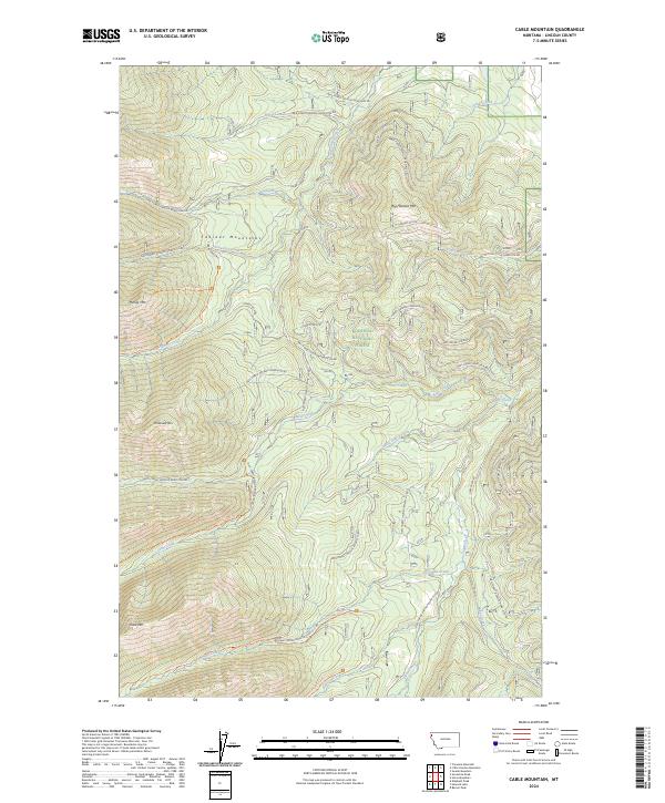 Cable Mountain topographic map thumbnail