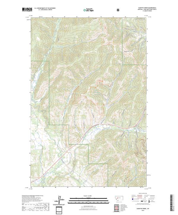 Cadotte Creek topographic map thumbnail
