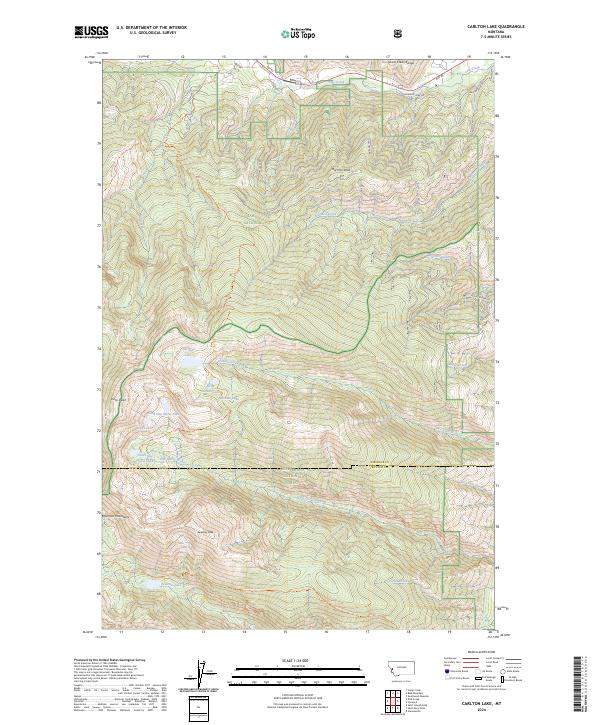Carlton Lake topographic map thumbnail