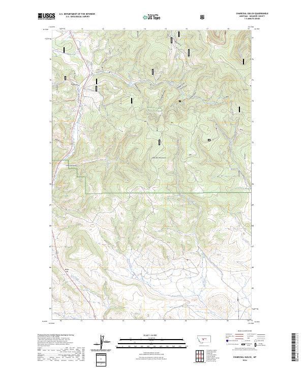 Charcoal Gulch topographic map thumbnail