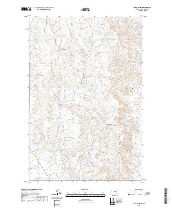 Deadman Creek topographic map thumbnail