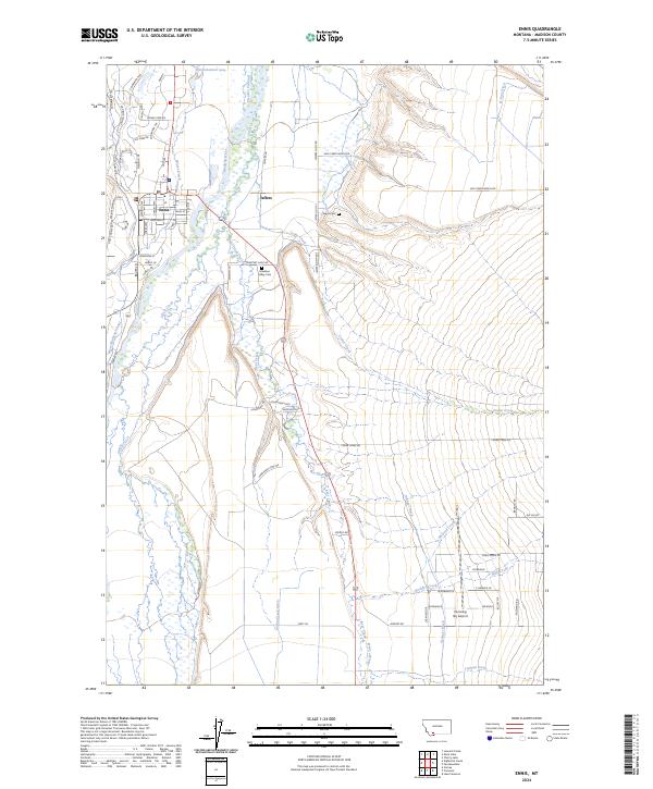 Ennis topographic map thumbnail