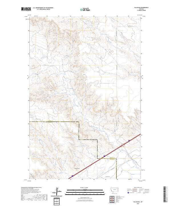 Fallon NE topographic map thumbnail