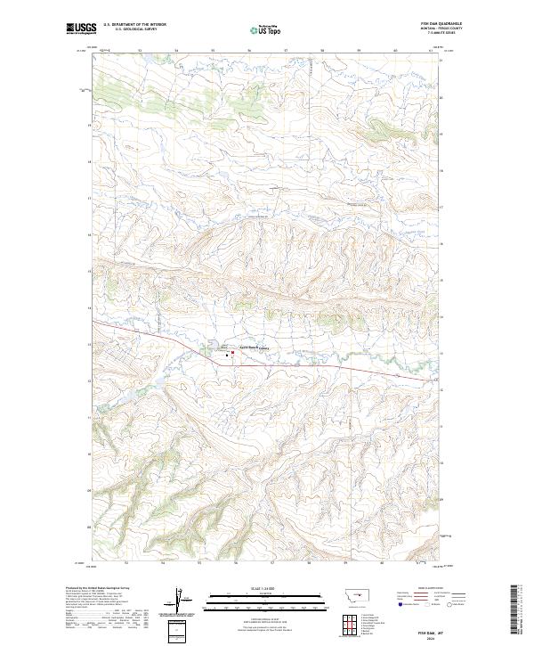 Fish Dam topographic map thumbnail