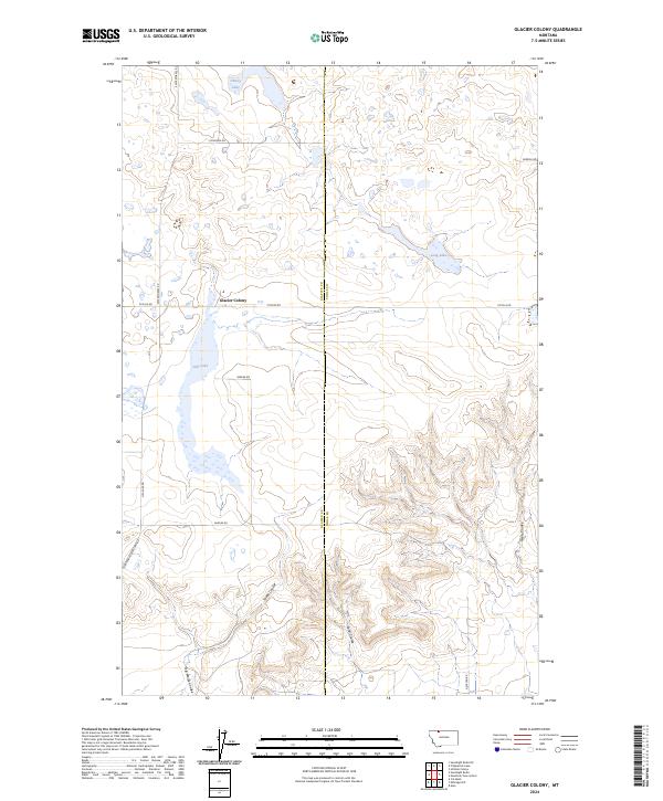 Glacier Colony topographic map thumbnail