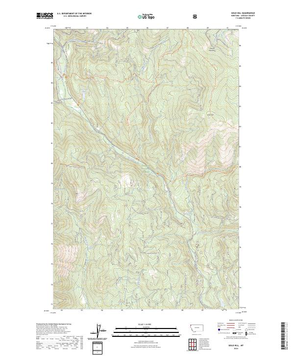 Gold Hill topographic map thumbnail