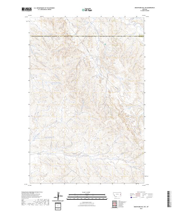 Graveyard Hill SW topographic map thumbnail