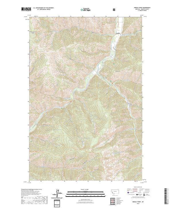 Grizzly Point topographic map thumbnail