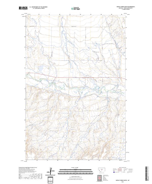 Hopley Creek South topographic map thumbnail