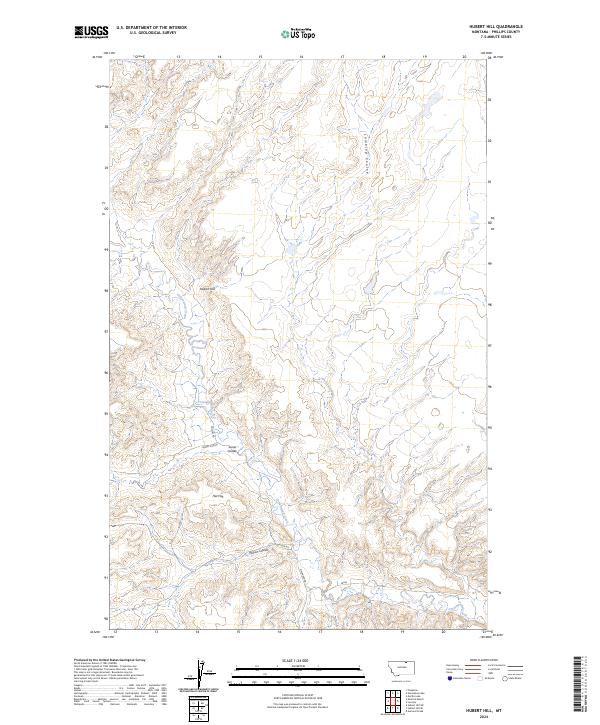 Hubert Hill topographic map thumbnail