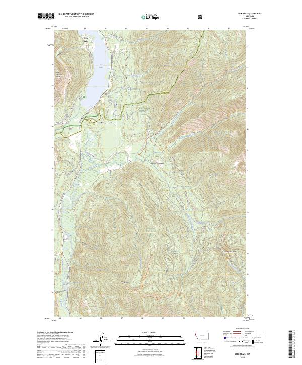 Ibex Peak topographic map thumbnail