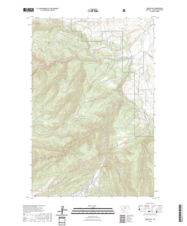Indian Hill topographic map thumbnail