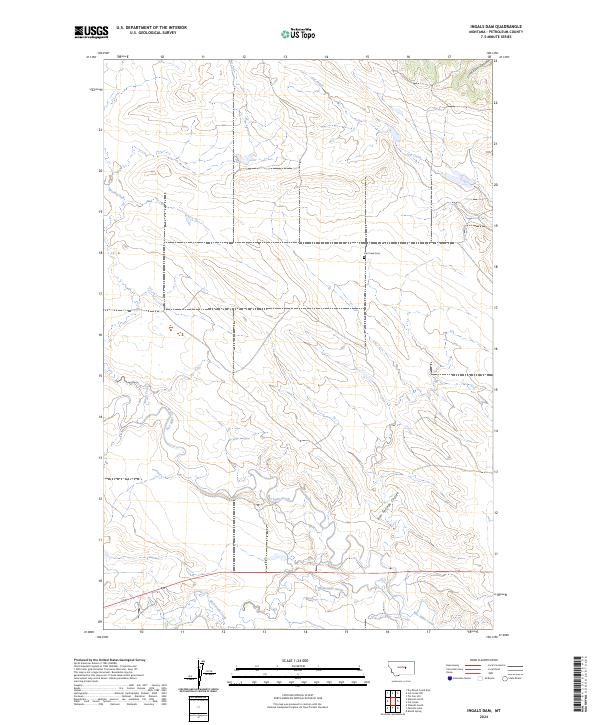 Ingals Dam topographic map thumbnail