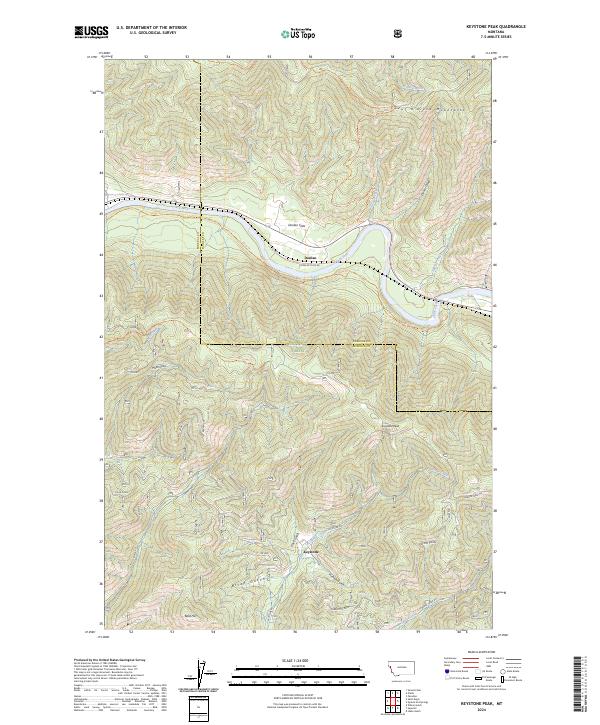 Keystone Peak topographic map thumbnail