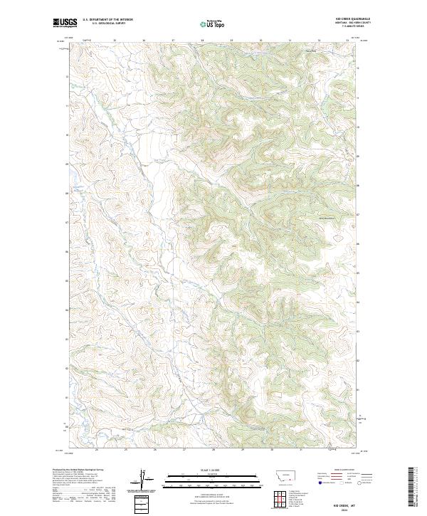 Kid Creek topographic map thumbnail