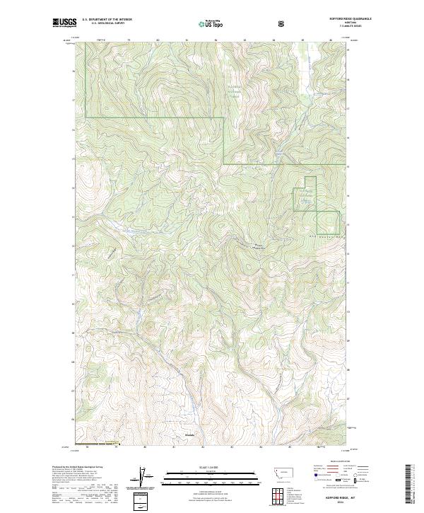 Kofford Ridge topographic map thumbnail