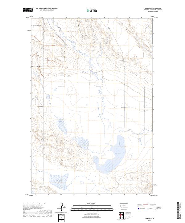 Lake Mason topographic map thumbnail