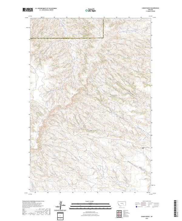 Lemon Ranch 2024 topographic map thumbnail