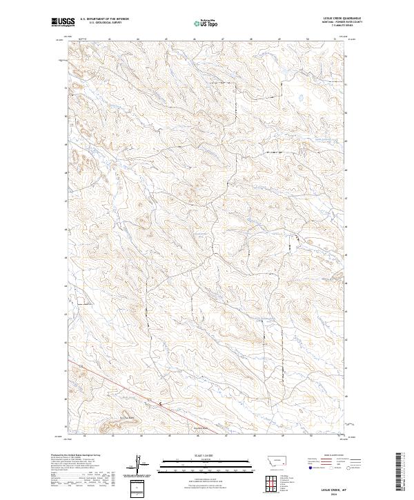 Leslie Creek topographic map thumbnail