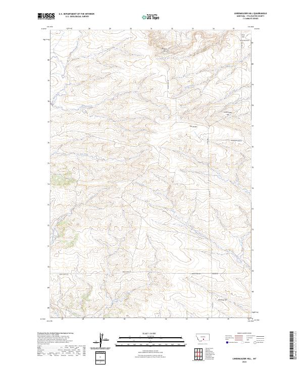 Lindemulder Hill topographic map thumbnail
