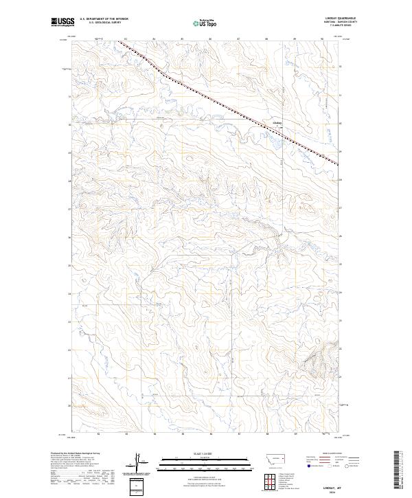 Lindsay 2024 topographic map thumbnail