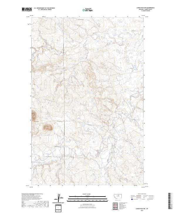 Lodge Pole NW topographic map thumbnail