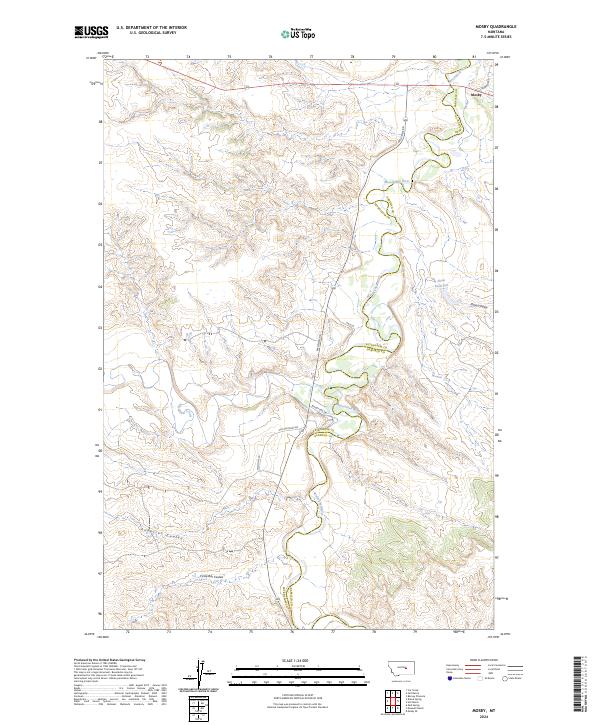 Mosby 2024 topographic map thumbnail