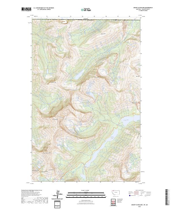 Mount Cleveland topographic map thumbnail
