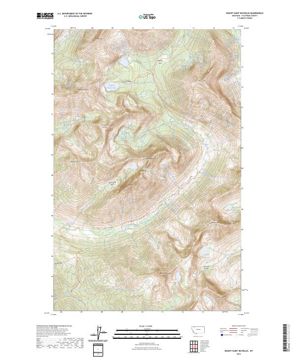 Mount Saint Nicholas topographic map thumbnail