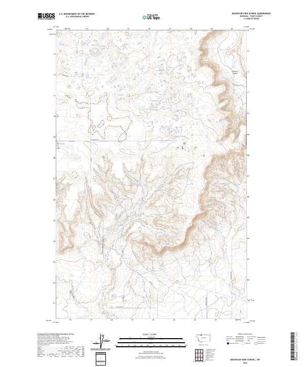 Mountain View School 2024 topographic map thumbnail
