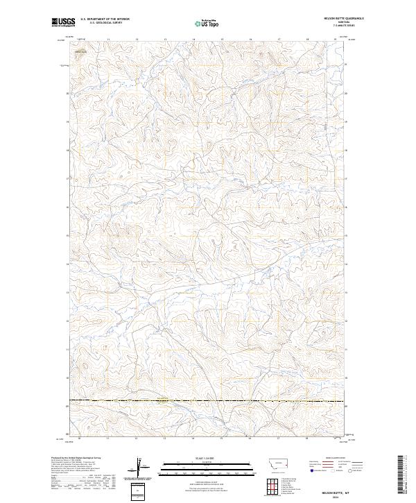 Nelson Butte topographic map thumbnail