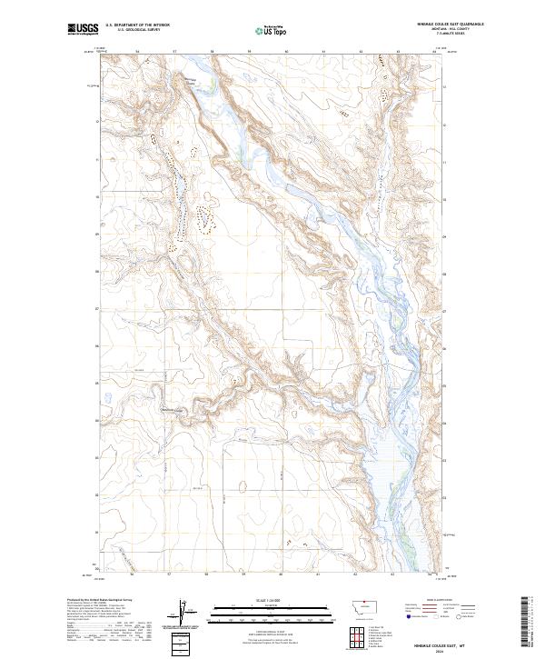 Ninemile Coulee East topographic map thumbnail