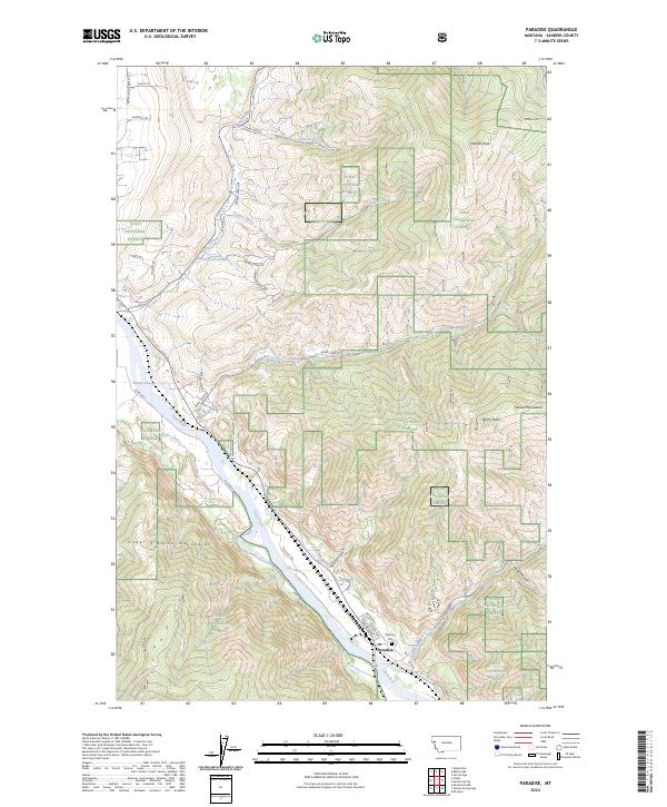 Paradise 2024 topographic map thumbnail