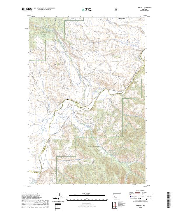 Pine Hill 2024 topographic map thumbnail