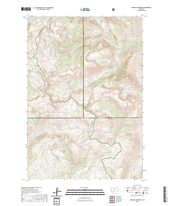 Pinnacle Mountain topographic map thumbnail