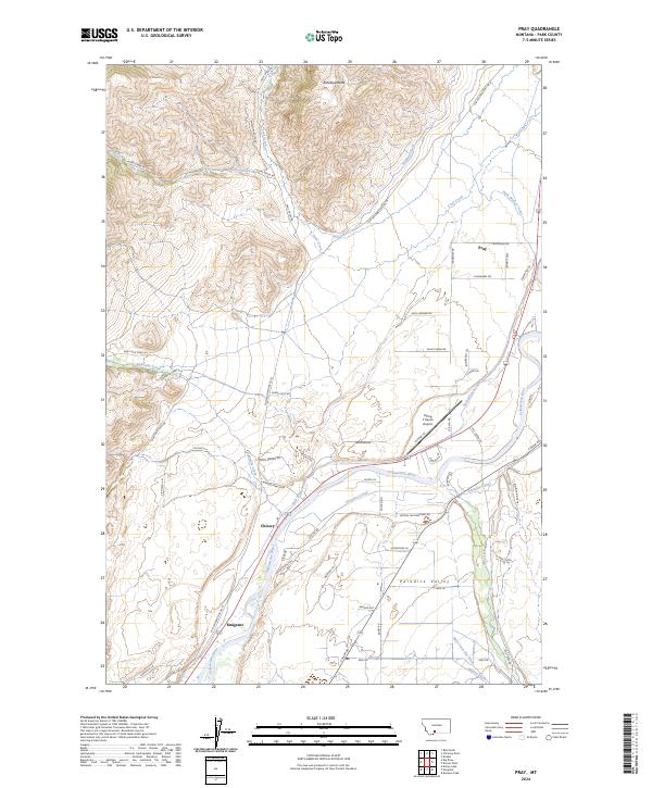 Pray topographic map thumbnail