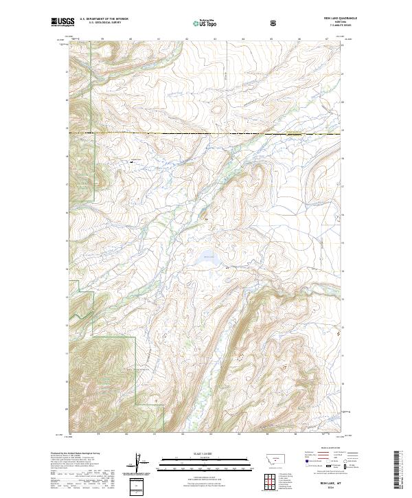 Rein Lake topographic map thumbnail