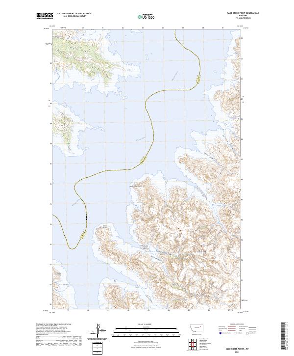 Sage Creek Point topographic map thumbnail