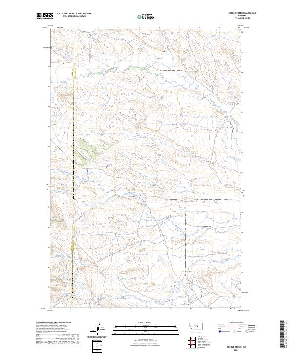 Snoose Creek topographic map thumbnail