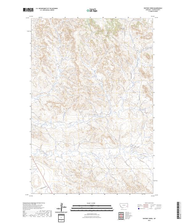 Whitney Creek topographic map thumbnail
