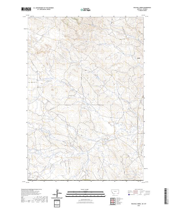 Wild Bill Creek topographic map thumbnail