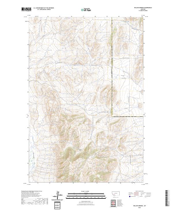 Willow Springs topographic map thumbnail