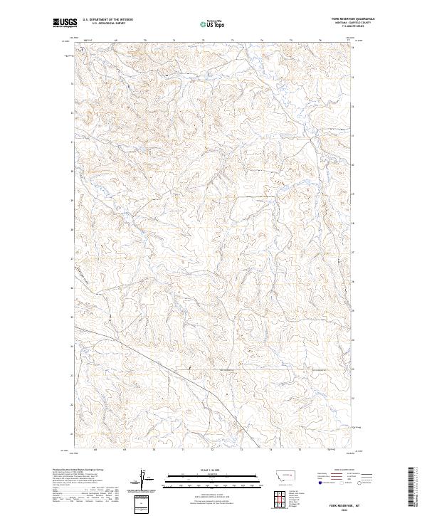 York Reservoir topographic map thumbnail