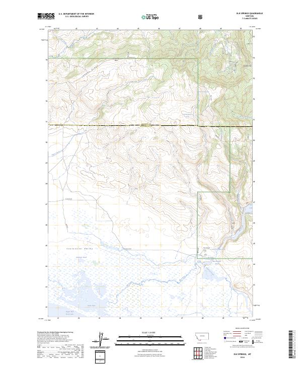 Elk Springs topographic map thumbnail