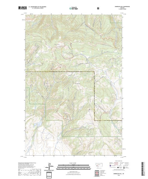 Esmeralda Hill topographic map thumbnail